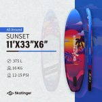 پدل‌ بورد Sunset برند Skatinger - تصویر 3