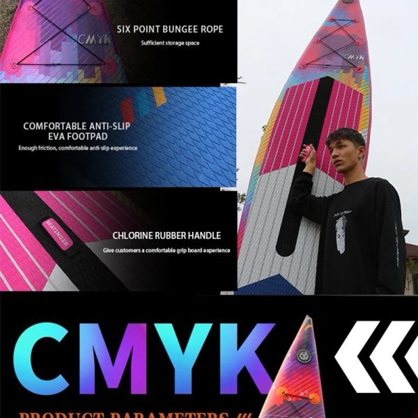 پدل‌ برد مسابقه CMYK برند Skatinger رنگ صورتی - تصویر 3