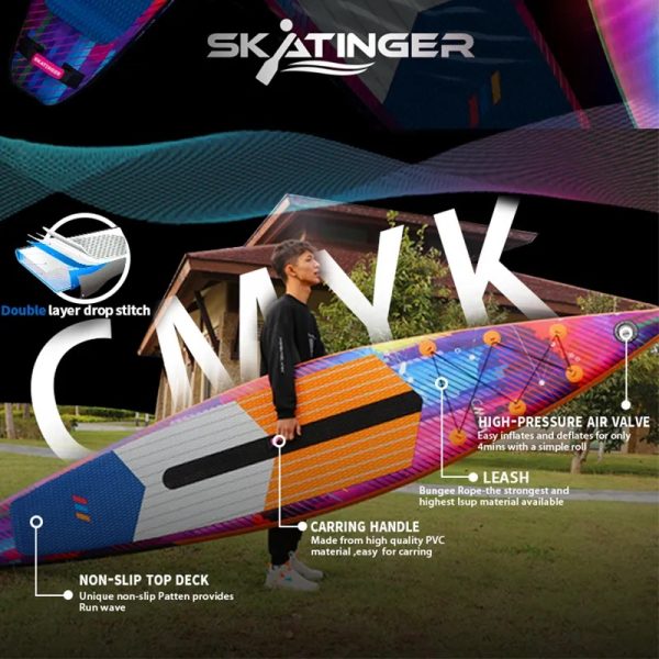 پدل‌ برد مسابقه CMYK برند Skatinger رنگ نارنجی - تصویر 9