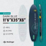 پدل بورد Prana Dark blue برند Skatinger - تصویر 4