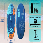 پدل بورد Aruba Blue 01 برند E-SUP - تصویر 4