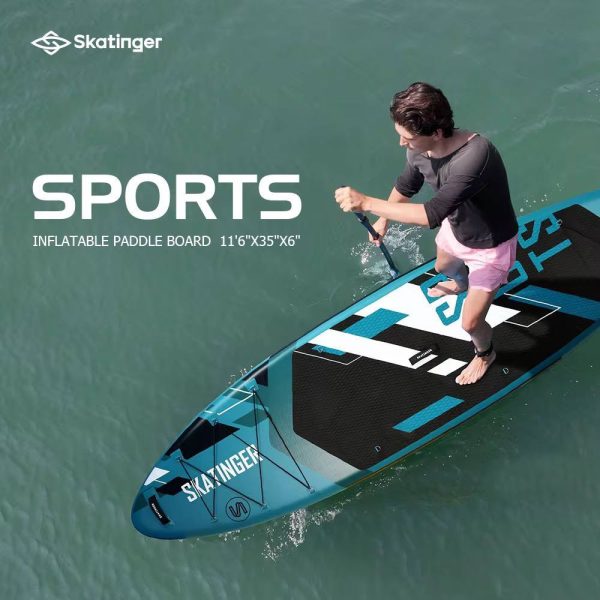 ‎پدل‌ بورد sports green برند SKATINGER - تصویر 2