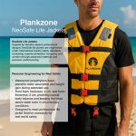 جلیقه NeoSafe برند Plankzone رنگ نارنجی مشکی - تصویر 6