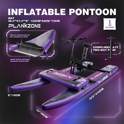 دوچرخه آبی بادی Plankzone رنگ بنفش مشکی