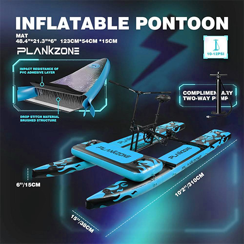 دوچرخه آبی بادی Plankzone رنگ آبی مشکی