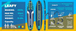 پدل‌ بورد Leafy Expedition Blue برند Skatinger - تصویر 3