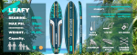پدل‌ بورد  Leafy Expedition Green برند Skatinger - تصویر 2