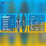 پدل‌ بورد Leafy Expedition Blue برند Skatinger - تصویر 3