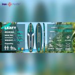 پدل‌ بورد  Leafy Expedition Green برند Skatinger - تصویر 2