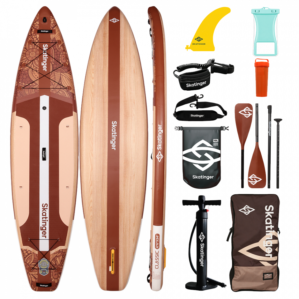 Waverider-Light-Brown_1_i9do-t9 پدل برد waverider Light برند skatinger - تصویر 1